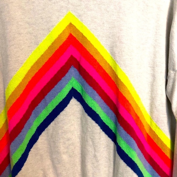 SOLD! WISPR V-neck Sweater fun neon colors - Picture 4 of 10